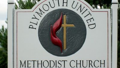plymouth church-sign
